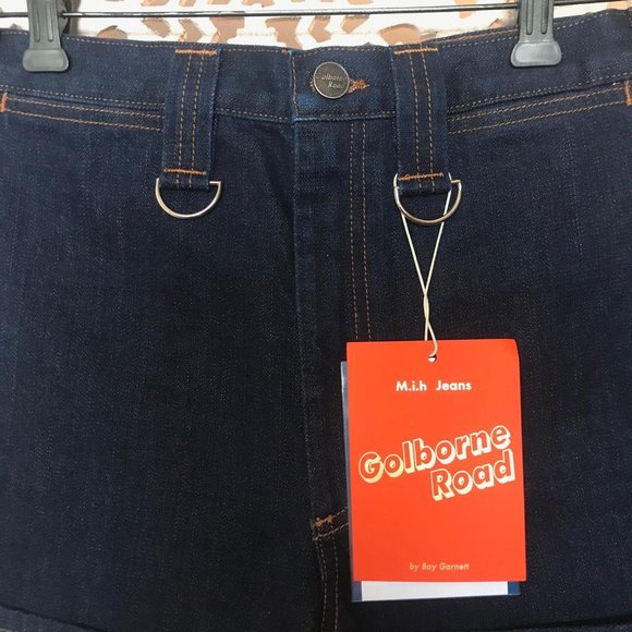 NWT M.I.H Jeans High Waisted Bay Short in Rinse 30 - Picture 13 of 16